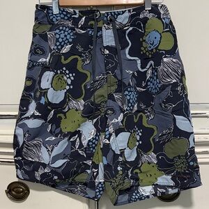 Patagonia Blue and Green Floral Board Shorts